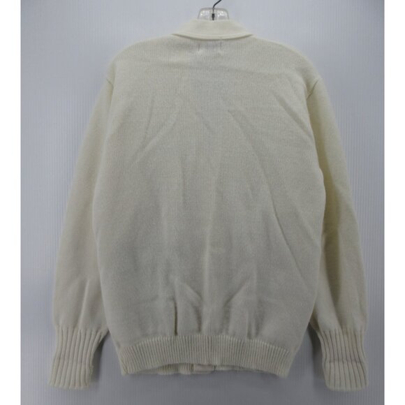 VINTAGE Letterman Cardigan Sweater Medium Cheer Team Varsity 80s USA - Picture 7 of 11